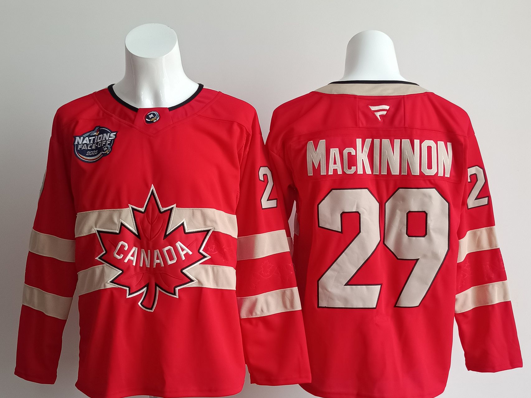 Men Canada #29 Mackinnon Red 2025 Fanatics Home Premium NHL Jersey style 1->san francisco giants->MLB Jersey
